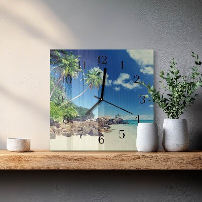 Glas vægur Palm Beach