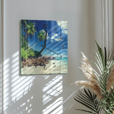 Glas vægur Palm Beach