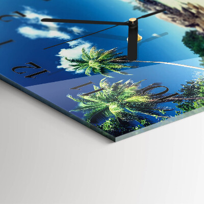 Glas vægur Palm Beach