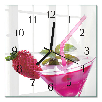 Firkantet glas vægur Cocktail