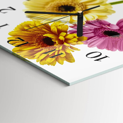 Glas vægur Blomster