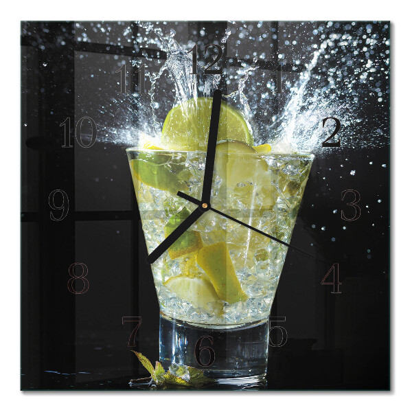 Firkantet glas vægur Cocktail