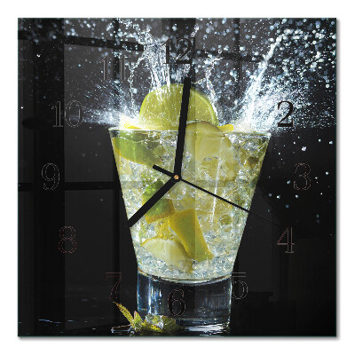 Firkantet glas vægur Cocktail