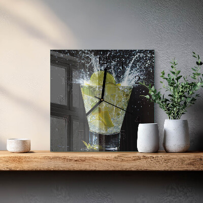 Firkantet glas vægur Cocktail