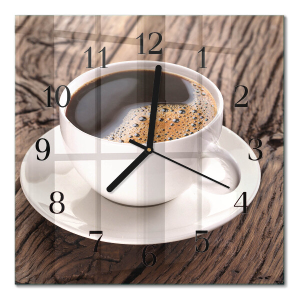 Glas vægur Kaffe