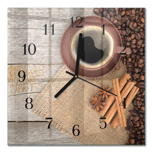 Glas vægur Kaffebønner