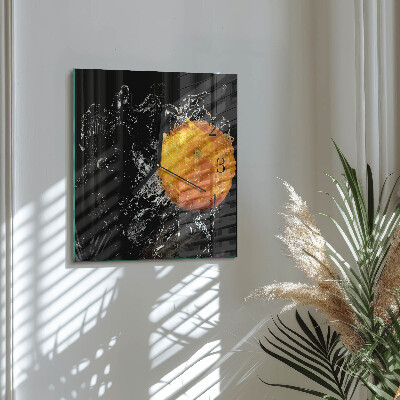 Glas vægur Orange
