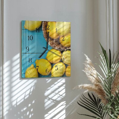 Glas vægur Citroner