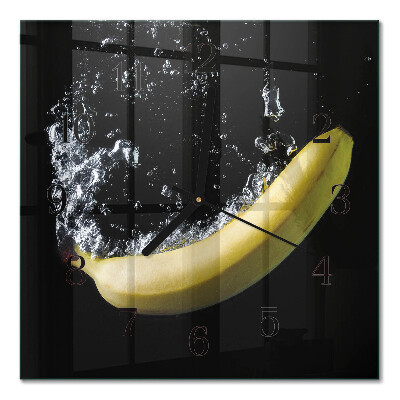 Glas vægur Banan