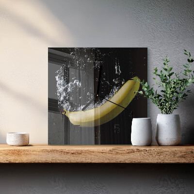 Glas vægur Banan