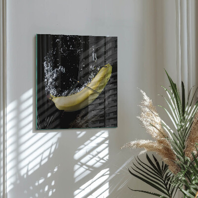 Glas vægur Banan