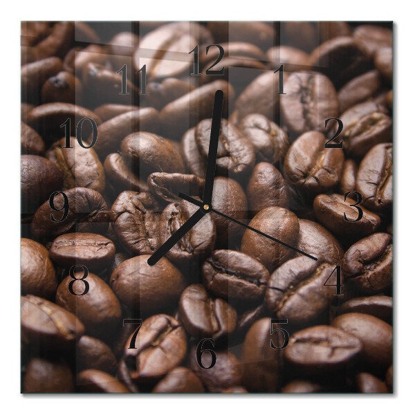 Glas vægur Kaffebønner