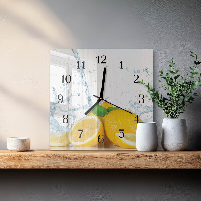 Glas vægur Citrusfrugter