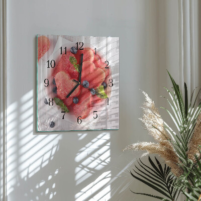 Glas vægur Vandmelonhjerte