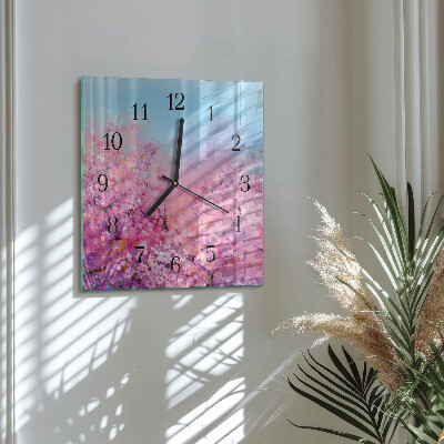 Glas vægur Blomstermønster