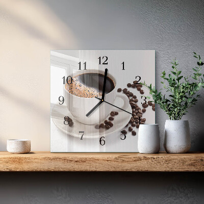 Glas vægur En kop kaffe