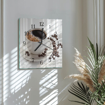 Glas vægur En kop kaffe