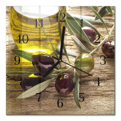 Glas vægur Olivenolie