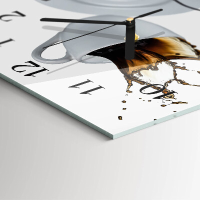 Glas vægur En kop kaffe