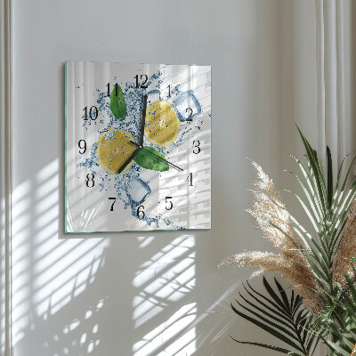 Glas vægur Citrusfrugter