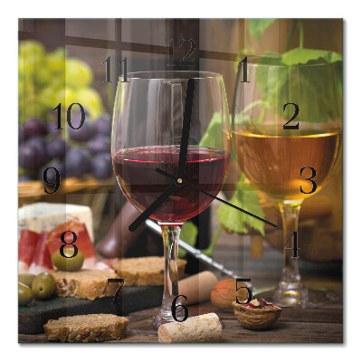 Glas vægur Et glas vin