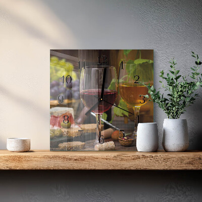 Glas vægur Et glas vin