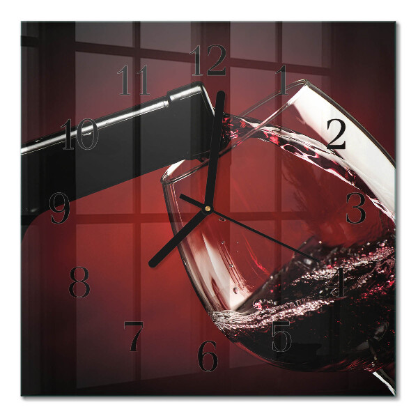 Glas vægur Et glas vin