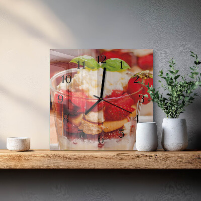 Glas vægur Frugt