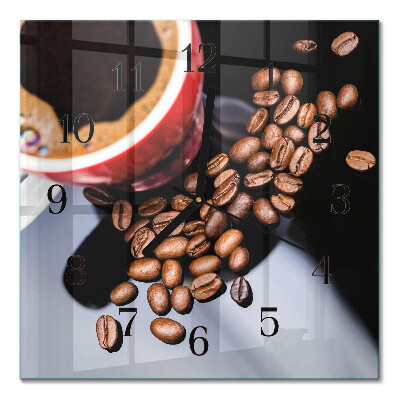 Glas vægur En kop kaffe