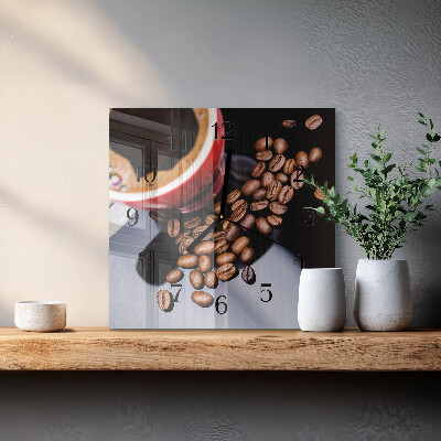 Glas vægur En kop kaffe