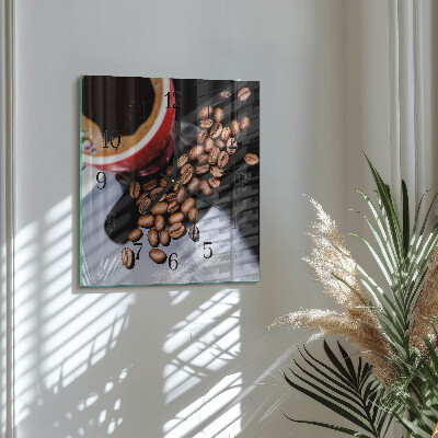 Glas vægur En kop kaffe