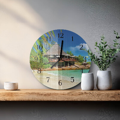 Rundt glas vægur Ø