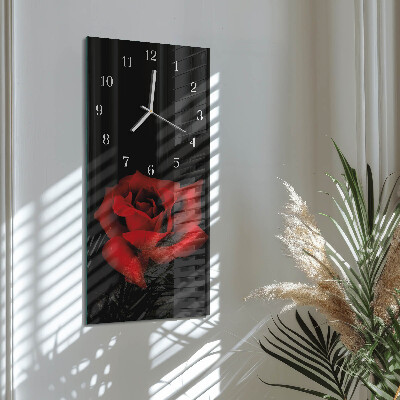Szklany zegar Rose