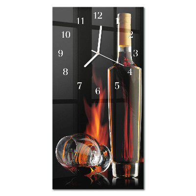 Zegar ścienny bez tykania Alkohol