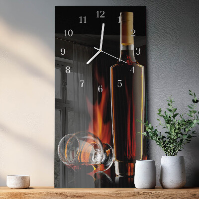 Zegar ścienny bez tykania Alkohol