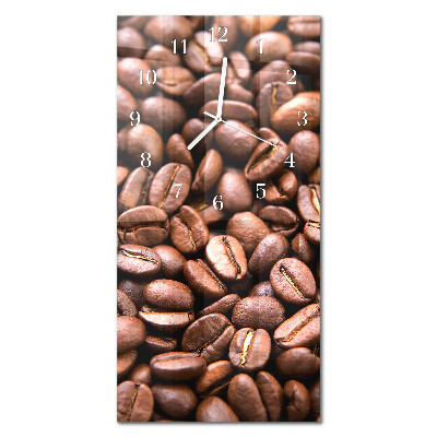 Prostokątny zegar ścienny Koffeinbønner