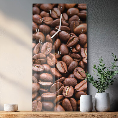 Prostokątny zegar ścienny Koffeinbønner