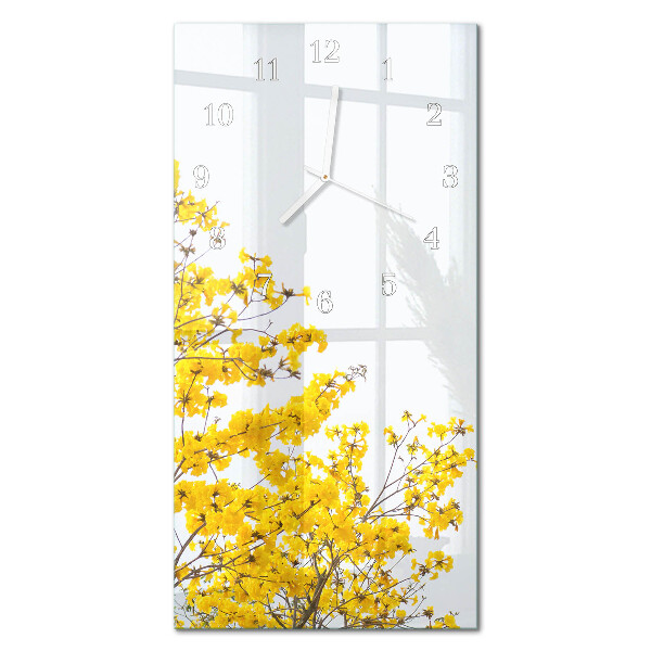 Prostokątny zegar ścienny Blomstrende træ