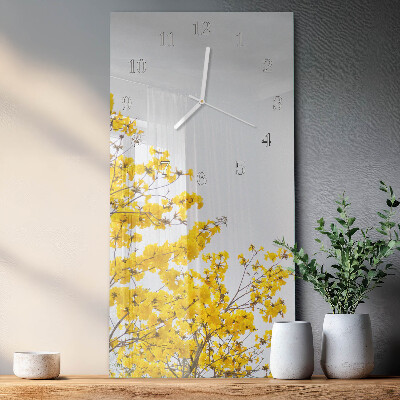 Prostokątny zegar ścienny Blomstrende træ
