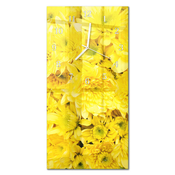 Prostokątny zegar ścienny Blomster