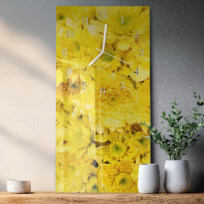 Prostokątny zegar ścienny Blomster