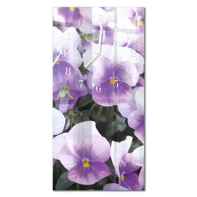 Prostokątny zegar ścienny Blomster
