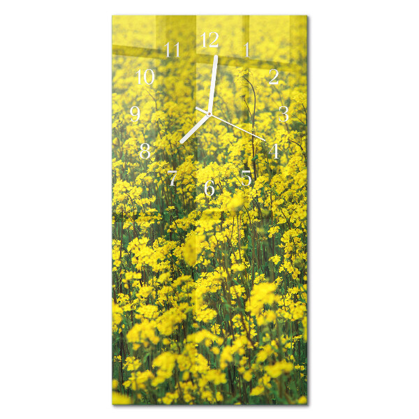 Zegar szklany prostokątny Blomsterfelt