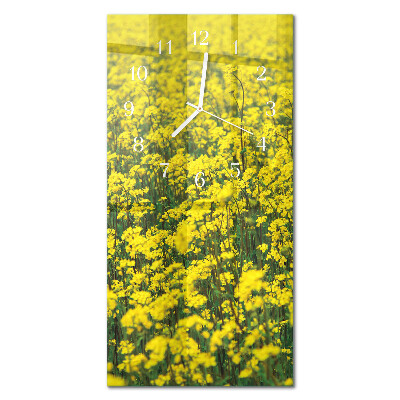 Zegar szklany prostokątny Blomsterfelt