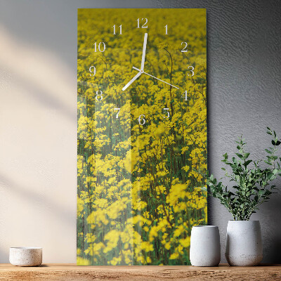 Zegar szklany prostokątny Blomsterfelt