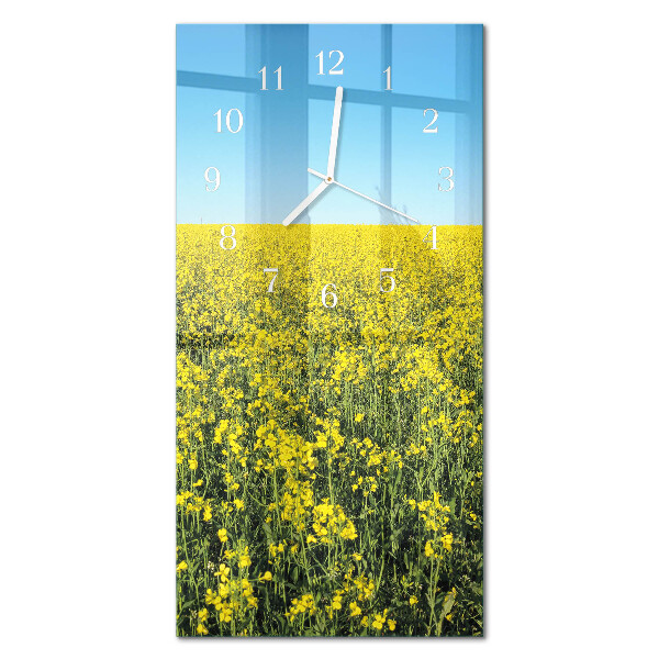 Zegar szklany prostokątny Blomsterfelt