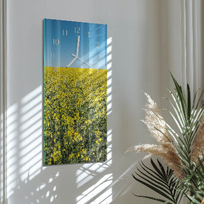 Zegar szklany prostokątny Blomsterfelt