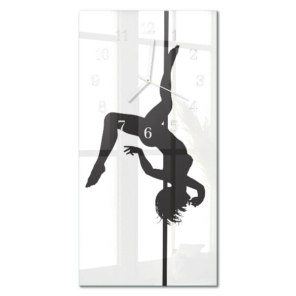 Zegar ścienny cichy mechanizm Poledanser