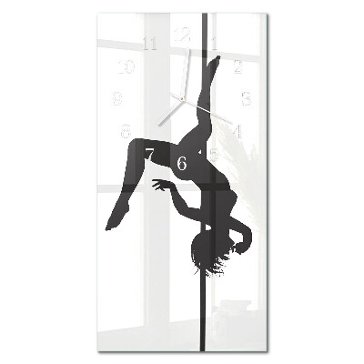 Zegar ścienny cichy mechanizm Poledanser
