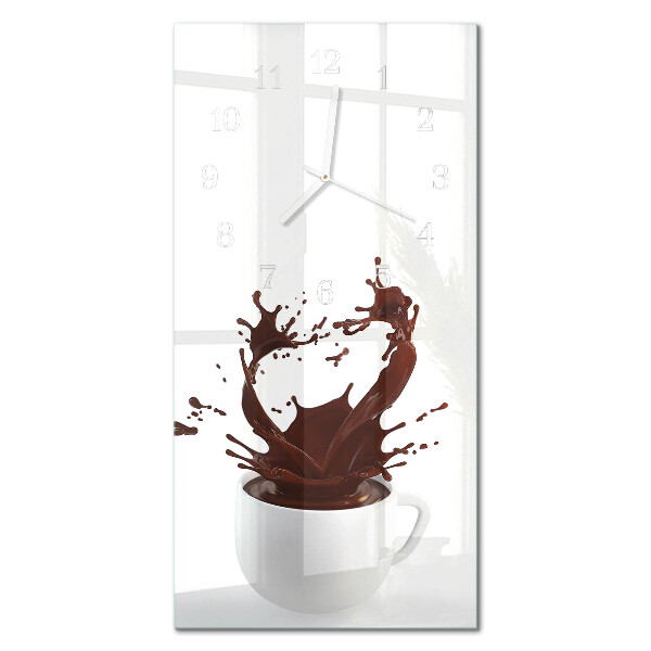 Zegar szklany prostokątny Kaffe